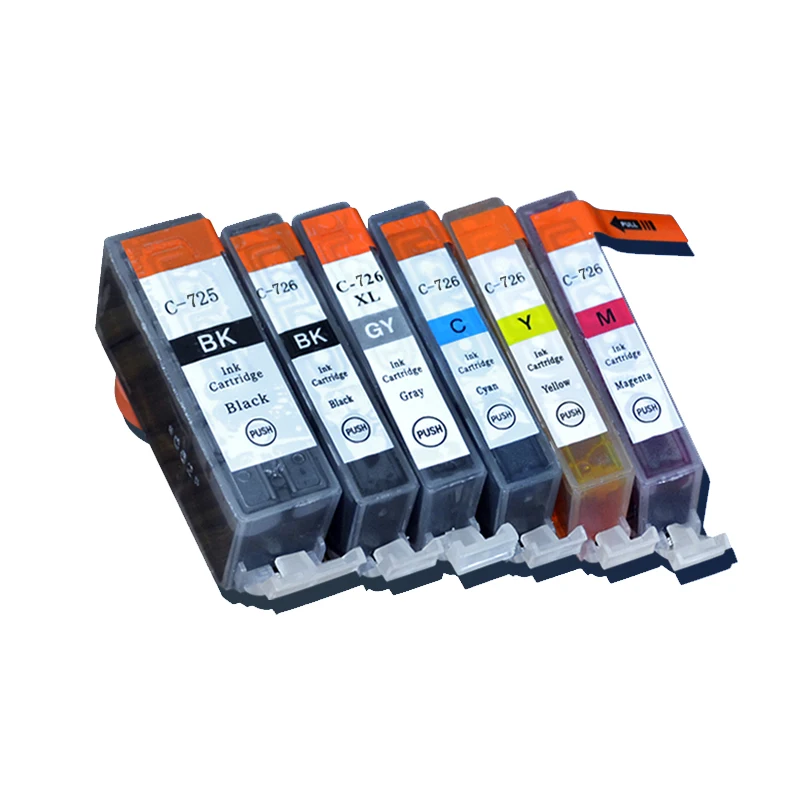 12 шт. картриджи для принтеров canon PGI 725 CLI 726 IP4870 IP4970 IX6560 MG5170 MG5270 MG5370 MG6170 MG6270 |