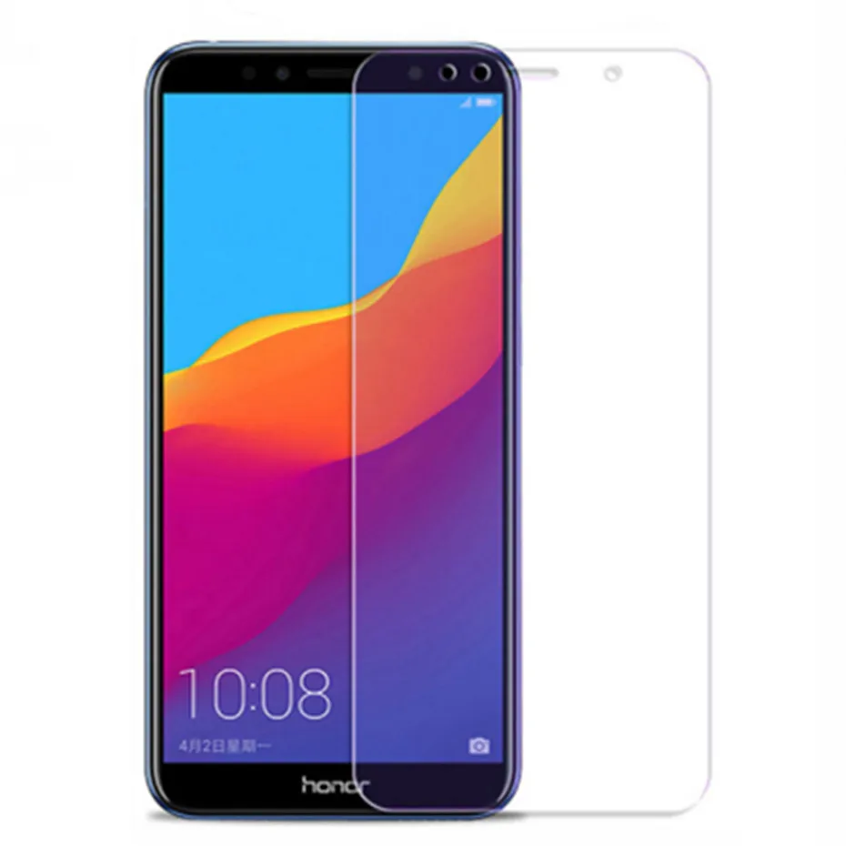 2 шт. защита для экрана huawei y7 y6 y5 prime 2018 премиум класса закаленное стекло y9 y3 2017