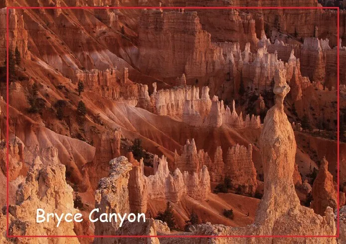 США дорожные магниты в подарок Bryce Canyon National Park Utah на холодильник 20492 прямоугольник