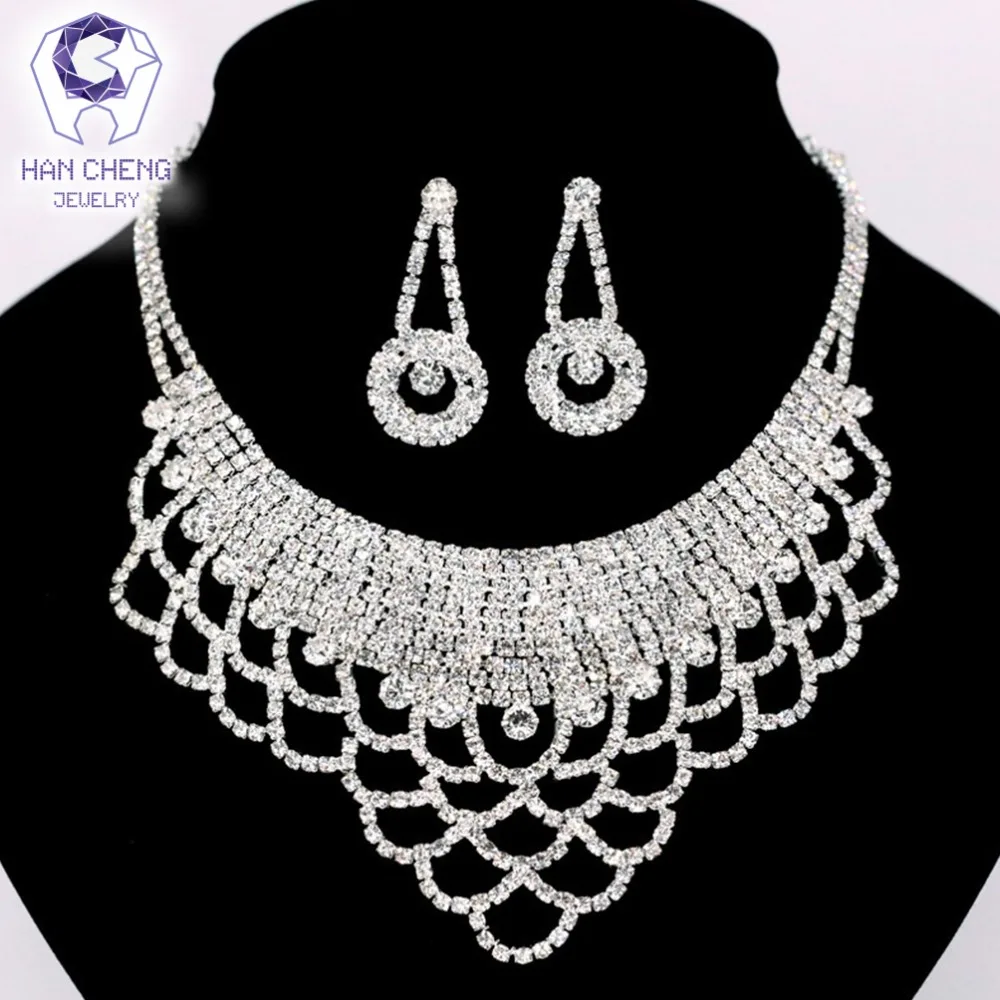 HanCheng модные рыбы детские весы полный горный хрусталь посеребренное ожерелье