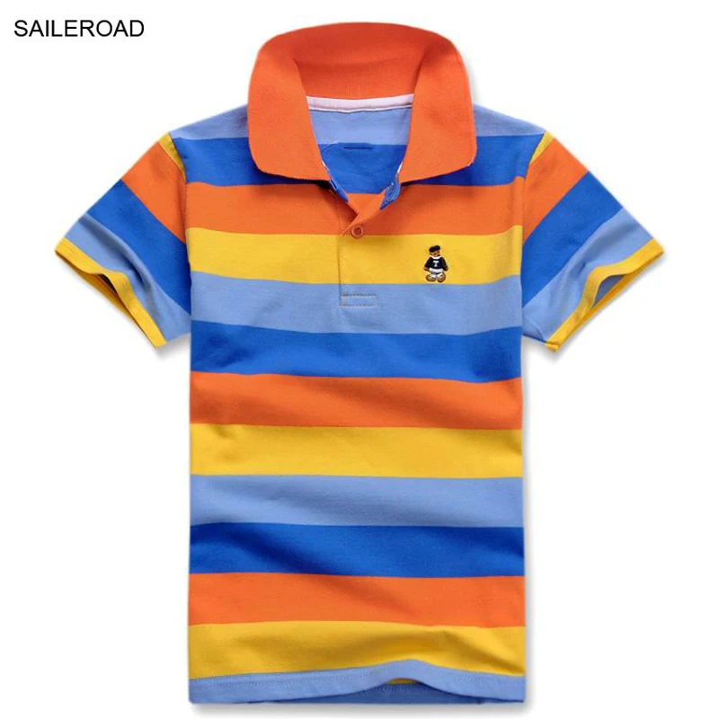Хлопковая блузка с отложным воротником на Возраст 3 15 лет|shirt polo kids|polo boys shirtshirt |