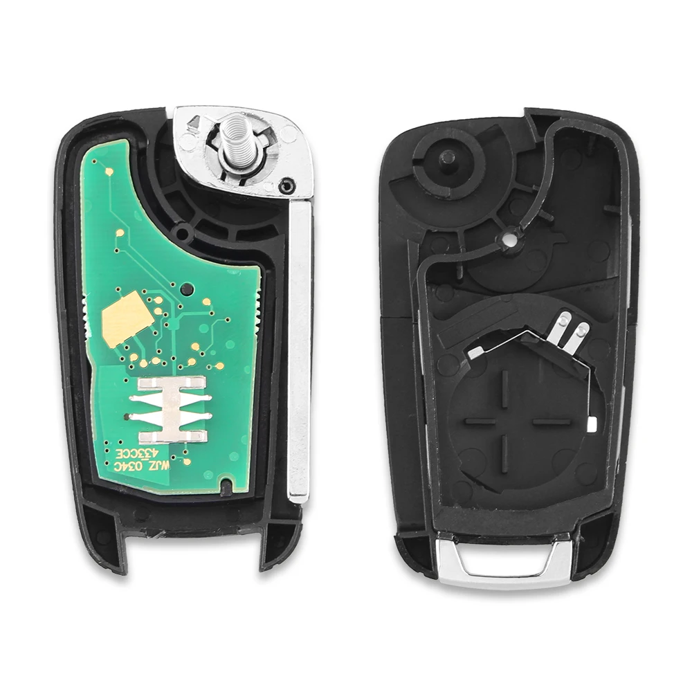 KEYYOU 2/3/4 кнопки флип складной дистанционный ключ-брелок от машины для Chevrolet Cruze Malibu Aveo Spark Sail orlando ключ 433 МГц ID46 чип