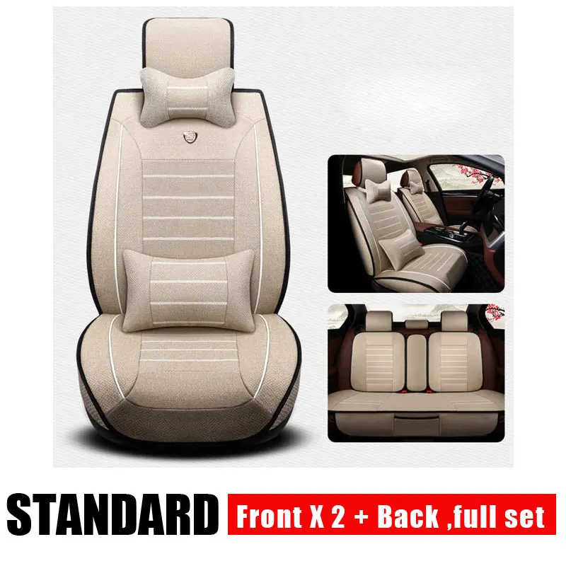 stard front and rear Универсальные дышащие автомобильные чехлы на сиденья для Mitsubishi ASX Lancer SPORT EX Zinger FORTIS Outlander, автомобильные аксессуары, автомобильные наклейки - Название цвета: stard front and rear