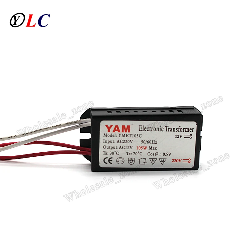105W AC 220V постоянного тока до 12-тивольтная галогенная лампа для задних фар G4