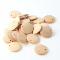 nature wood beads charm pendants unfinished wooden round beaded for fashion jewelry making diy earrings accessories ssupplier