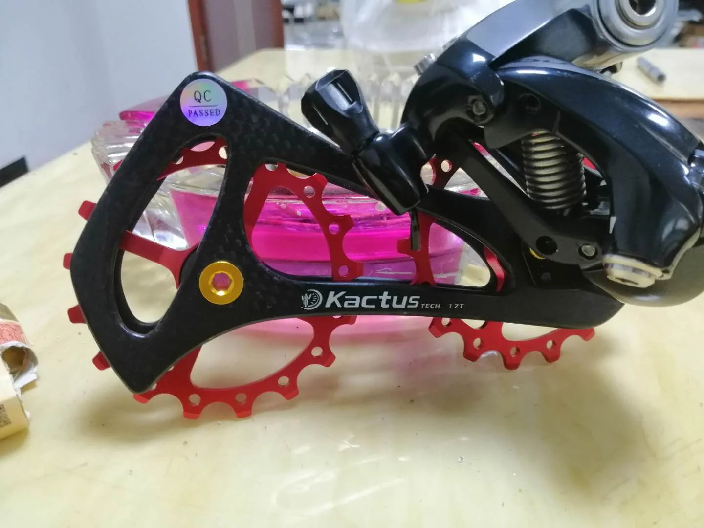 17TS MTB дорожный велосипед задний переключатель шкив, CNC AL направляющее колесо комплект системы керамический подшипник Jockey для SHIMANO Tiagra 105 5800 4600
