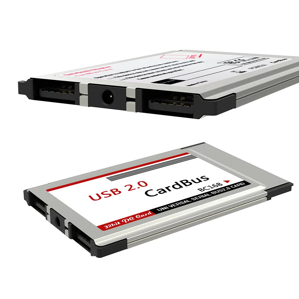 1 шт. USB 2,0 PCI Express Card Adapter 480 Мбит/с 2 порта 54 мм Слот PCMCIA USB2.0 концентратор скрытый внутри конвертер для ноутбука