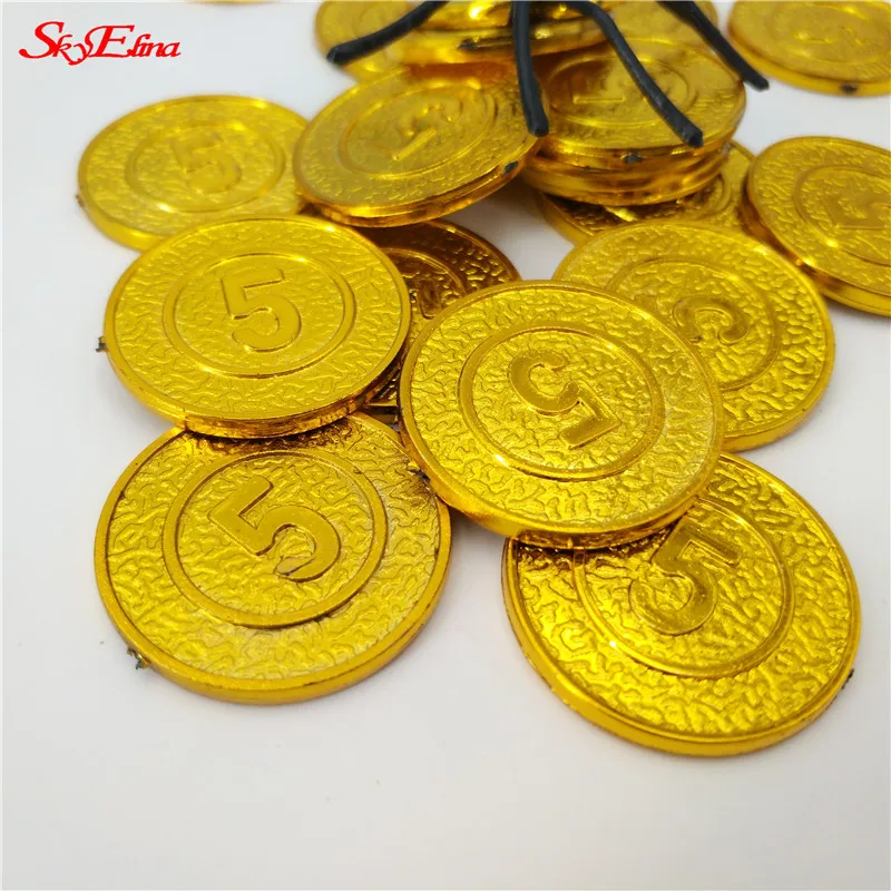 100 шт. физическая монета с пиратским сокровищем для сувениров коллекционные