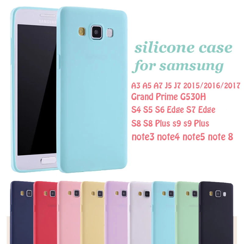 Силиконовый чехол для samsung Galaxy A3 A5 A7 J5 J7 Grand Prime G530 S6 S7 край S8 S9 Plus Note 8 3 4 5