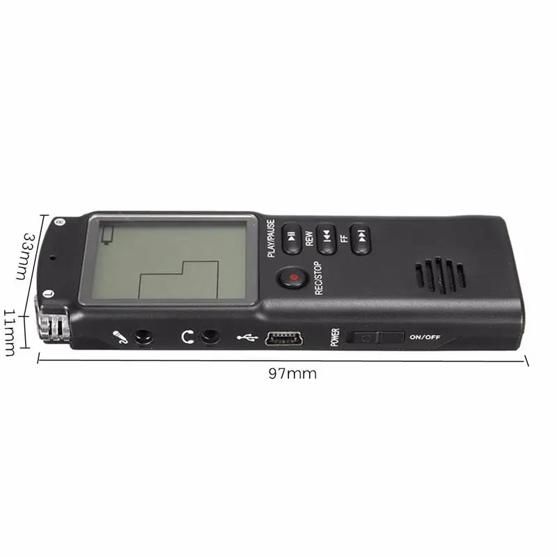 NOYAZU T60 цифровой Аудио Диктофон 16 Гб диктофон диктофон USB Профессиональный 96 часов MP3-плеер A-B Повтор