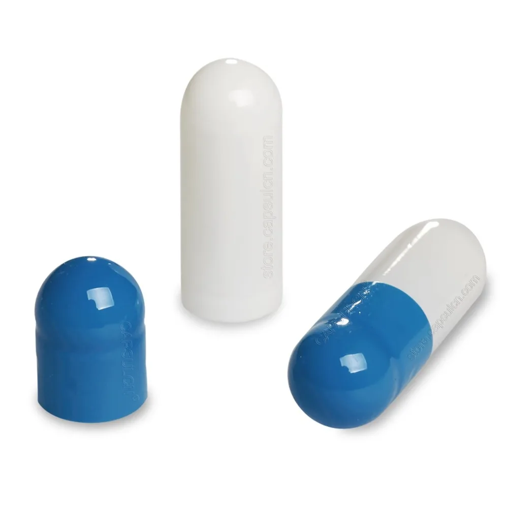 5000 штук/Размер коробки 00 Пустые Соединенные желатиновые крышки sules колпачок