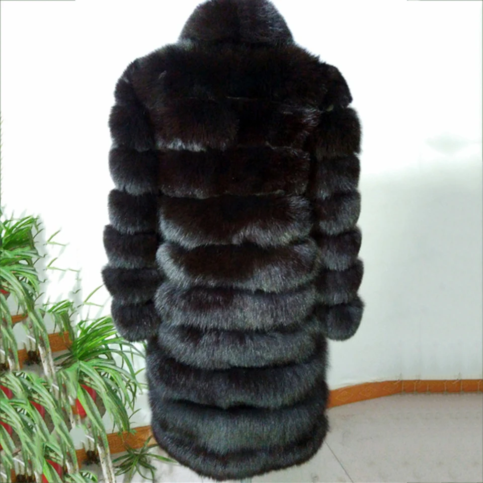 Джин ли di ang 2017 Для женщин Натуральный Реальный Лисий Мех животных пальто жилет