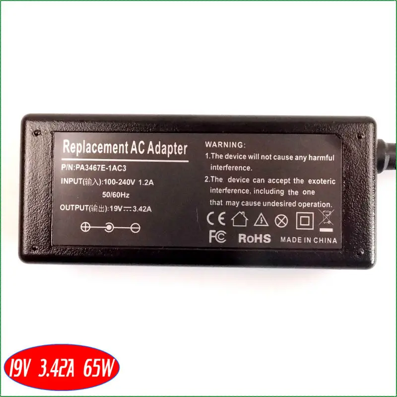 Зарядное устройство для ноутбука Lenovo Y200 Y300 Y330 Y430 y450 y510 y510a Y510A 15303 Y530 Y650 Y550 19 в 3 42 А 65