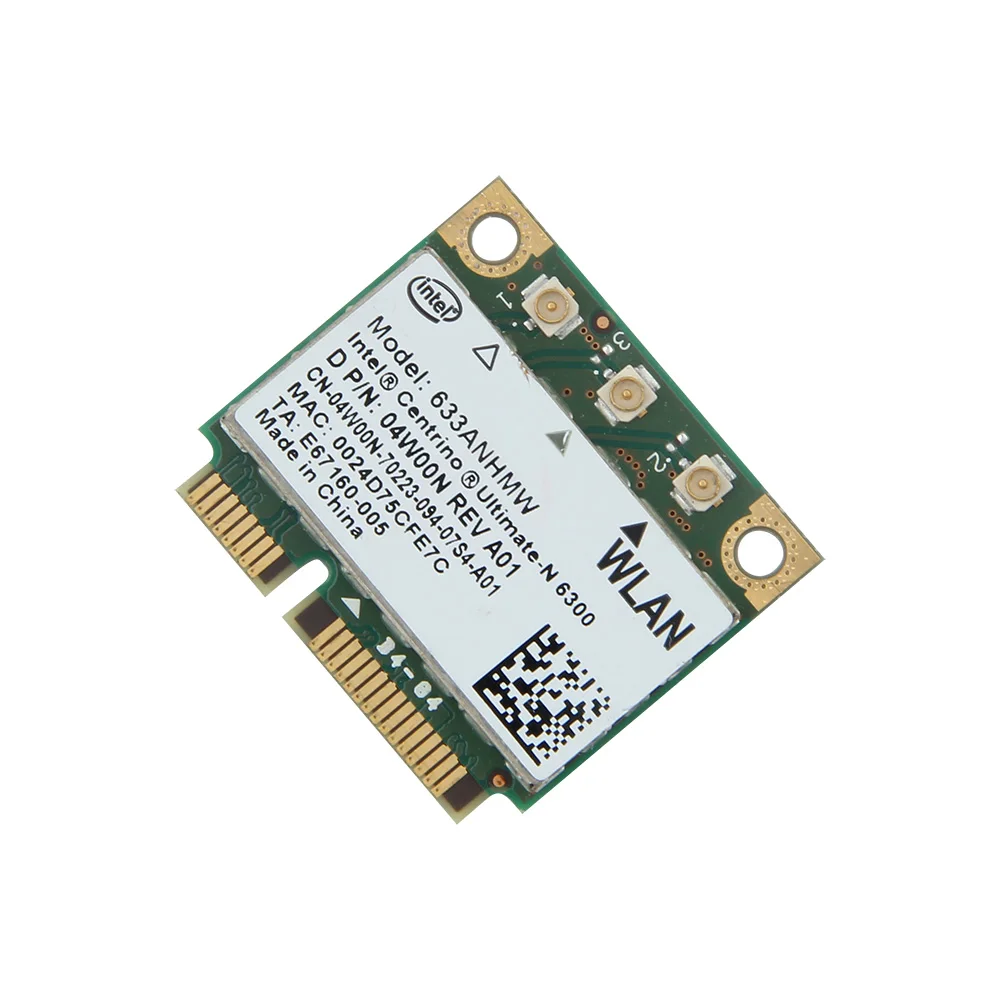 Двухдиапазонная Беспроводная-N для Intel 6300 633ANHMW 450 Мбит/с Wifi Mini PCI-E беспроводная карта 802.11a/g/n 2,4G/5G