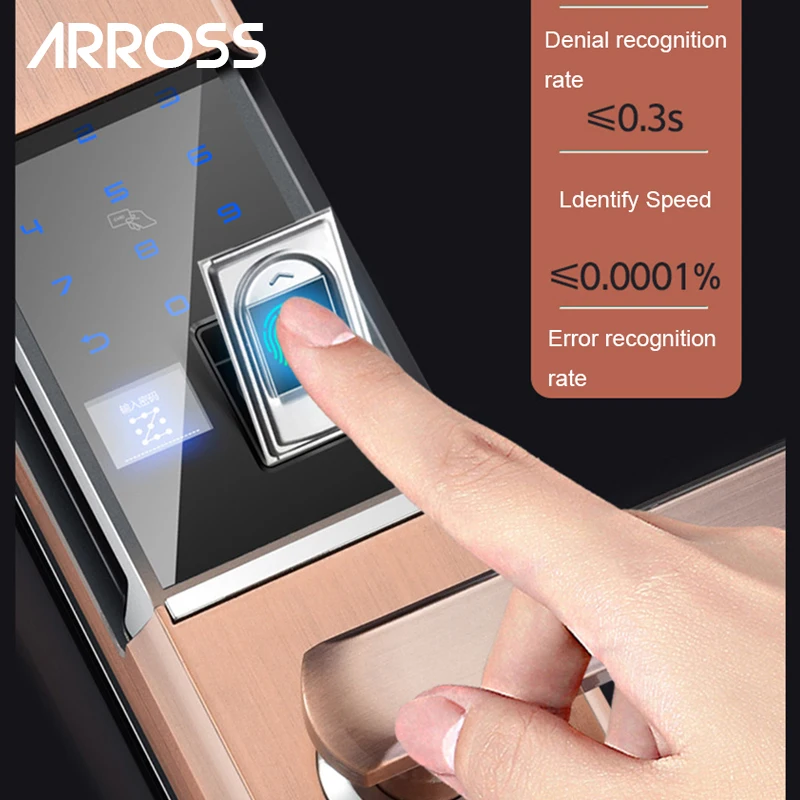 ARROSS дверной замок отпечатков пальцев электронный Интеллектуальный