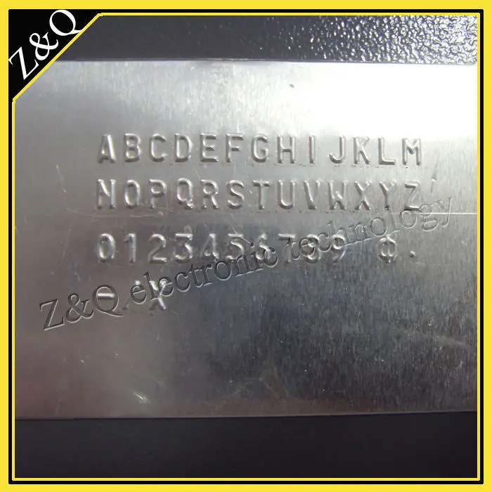 

Manual Nameplate Metal Press Machine-41D the work piece metal plate 120 * 100mm
