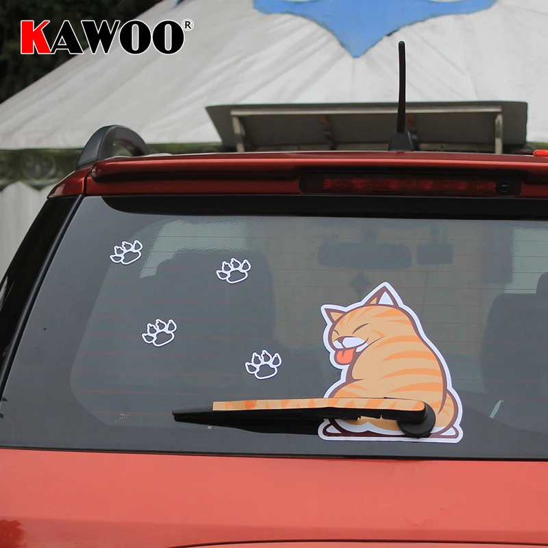 Лидер продаж автомобильные щетки KAWOO Стайлинг мультяшный забавный кот подвижный