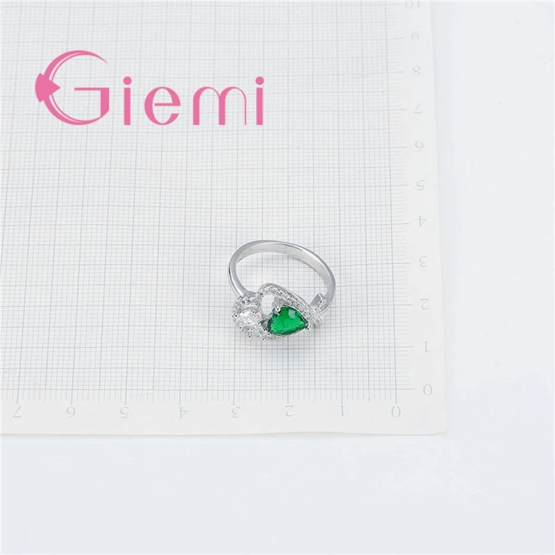 Счастливое кольцо с кристаллом в форме рыбы для женщин и искусственный фианит |