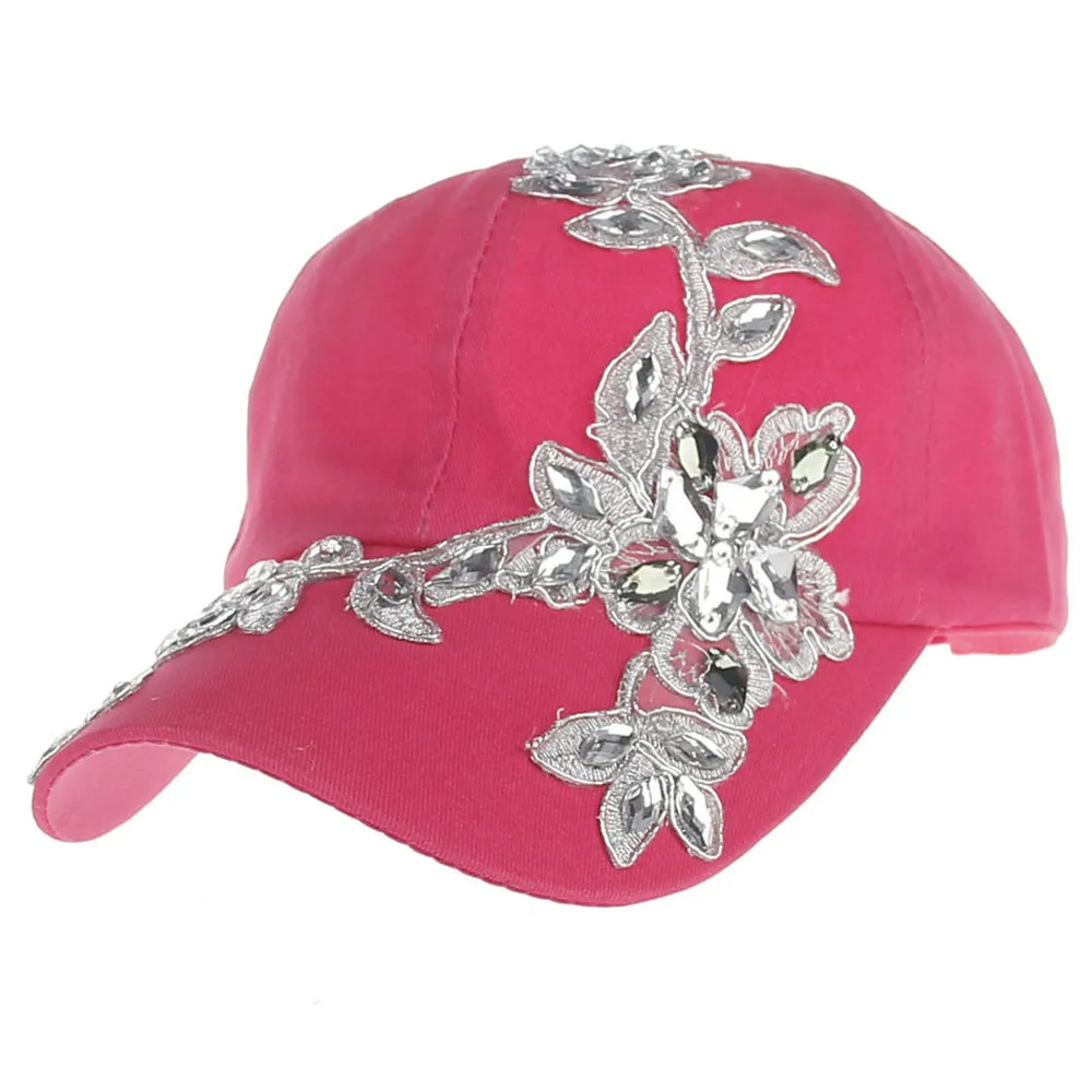 Женская модная кепка с бриллиантами модный бейсбольный тропический шлем от