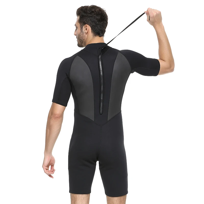 

SBART Neoprene wetsuit men 2MM spearfishing diving suit for underwater hunting jellyfish windsurf triathlon one piece suit N