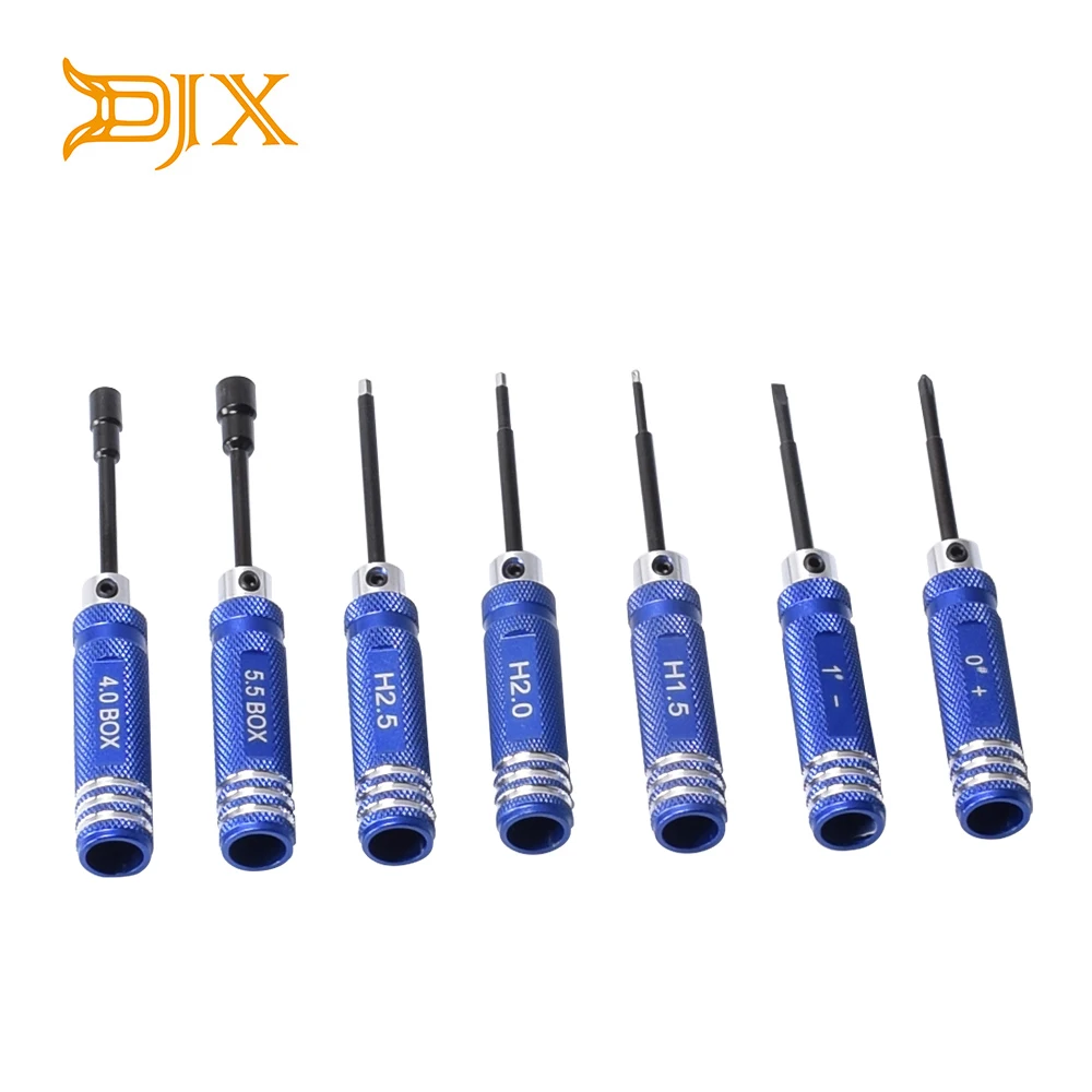 DJX 7 шт. мини отвертка для ремонта Набор отверток с шестигранной головкой набор