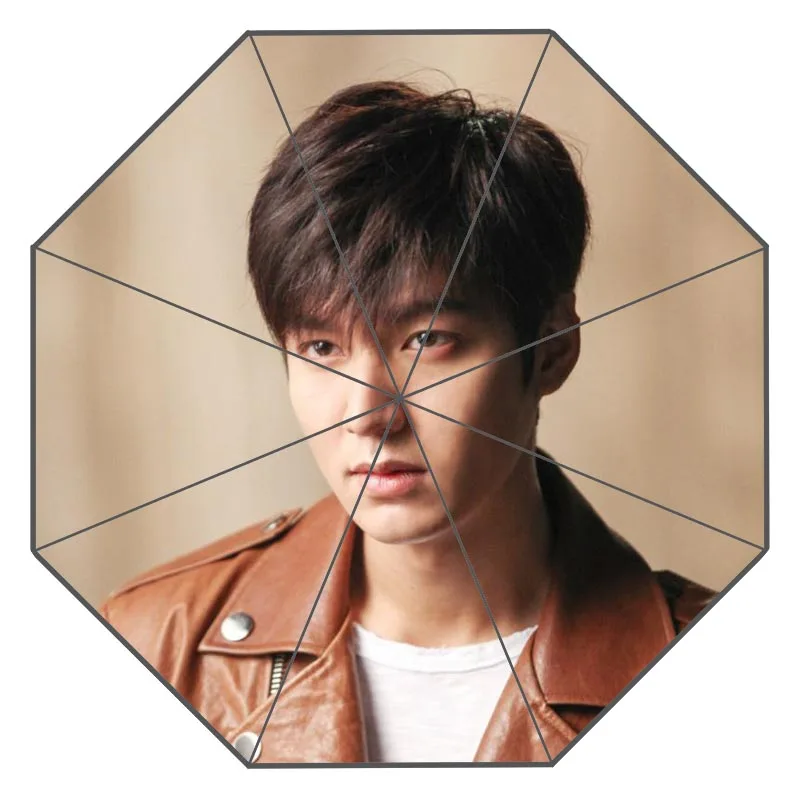 1 Хороший пользовательский Lee Min Ho солнечный и дождливый зонтик дизайн Портативный Модный стильный полезный зонтик подарок для вас - Цвет: 1