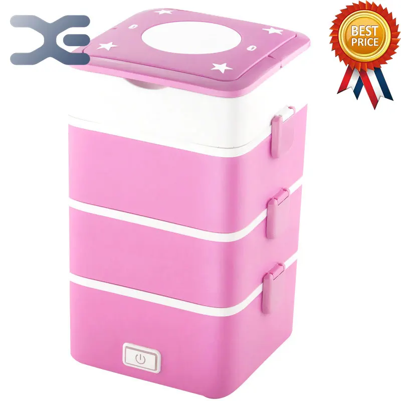 4 слойная квадратная рисоварка 2.2л мелкая бытовая техника Электрический Ланч