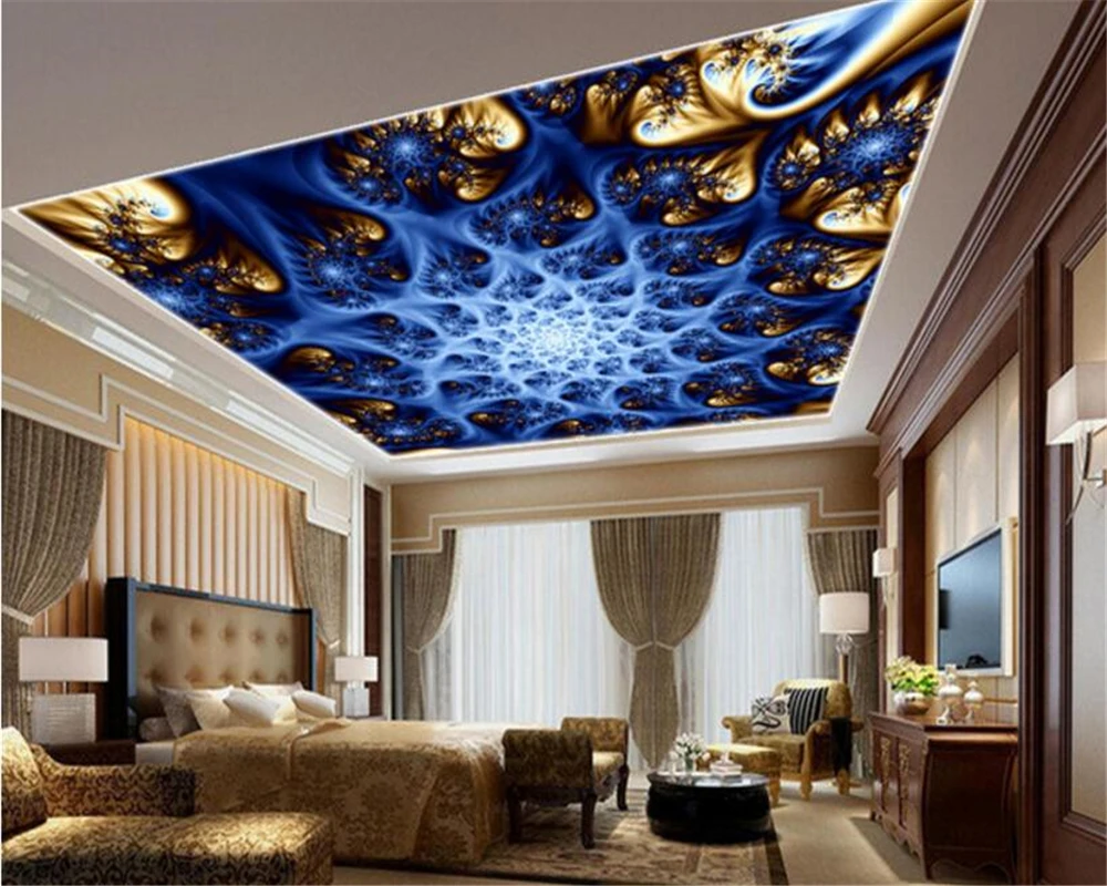

beibehang Abstract fashion personality classic 3d wallpaper three-dimensional blue color colorful spiral pattern zenith murals