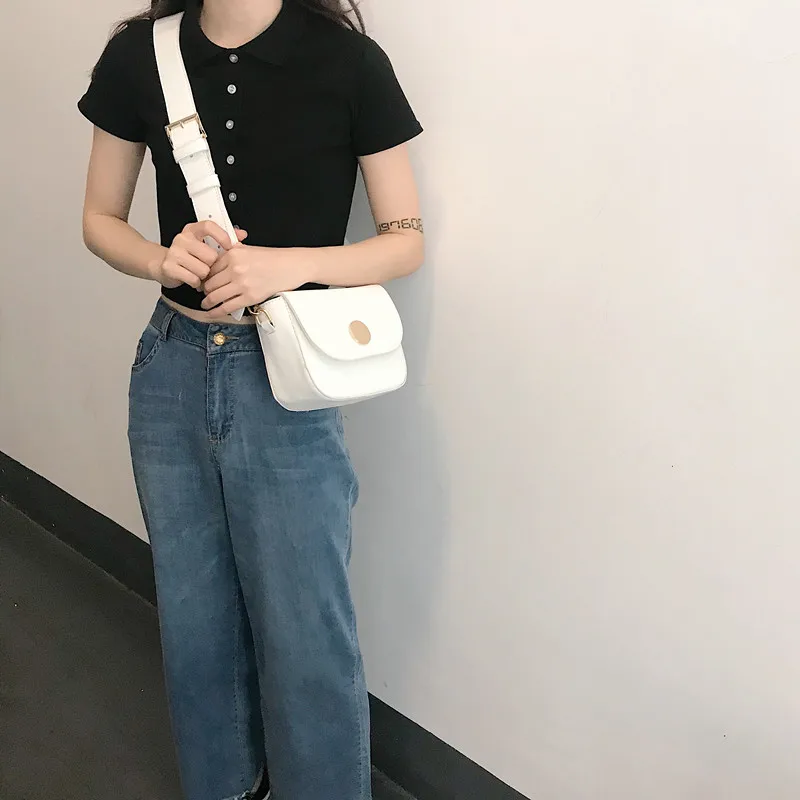 Модные женские Сумки из искусственной кожи маленькая квадратная сумка с широким