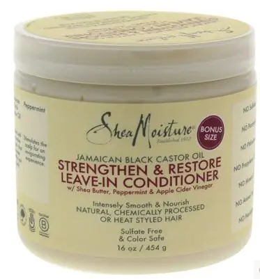 Натуральное масло ши SheaMoisture черное касторовое антиразрывное/кондиционер/453 мл|oil