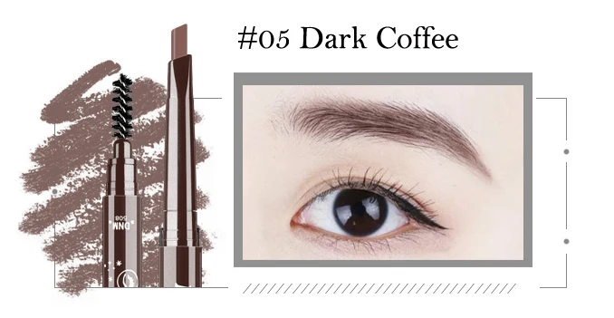 05 Dark Coffee 5 цветов, карандаш для татуировки бровей, макияж, Водостойкий карандаш для бровей, долговечный карандаш для татуажа, подводка для глаз, карандаш для бровей, инструменты для макияжа - Цвет: 05 Dark Coffee