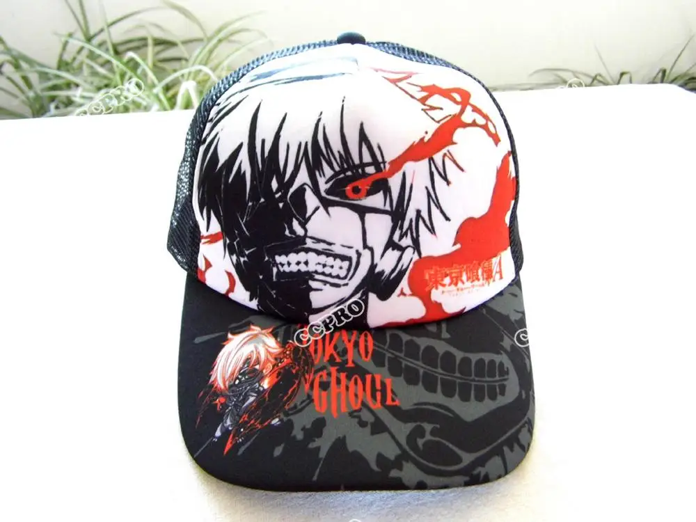 Tokyo Ghoul 2 Аниме ACG Hatsune Miku Бейсбол остроконечная Кепка Snapback девушка солнцезащитная Кепка с сеткой - Цвет: Tokyo Ghoul 2