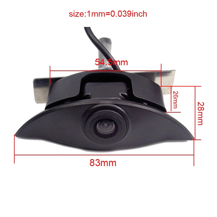 Камера заднего вида с логотипом автомобиля Hd камера ночного видения для парковки