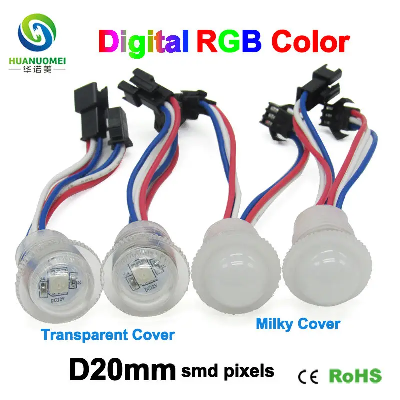 5050 smd rgb 12 В 20 мм UCS1903 цифровая Водонепроницаемая умная Пиксельная Светодиодная