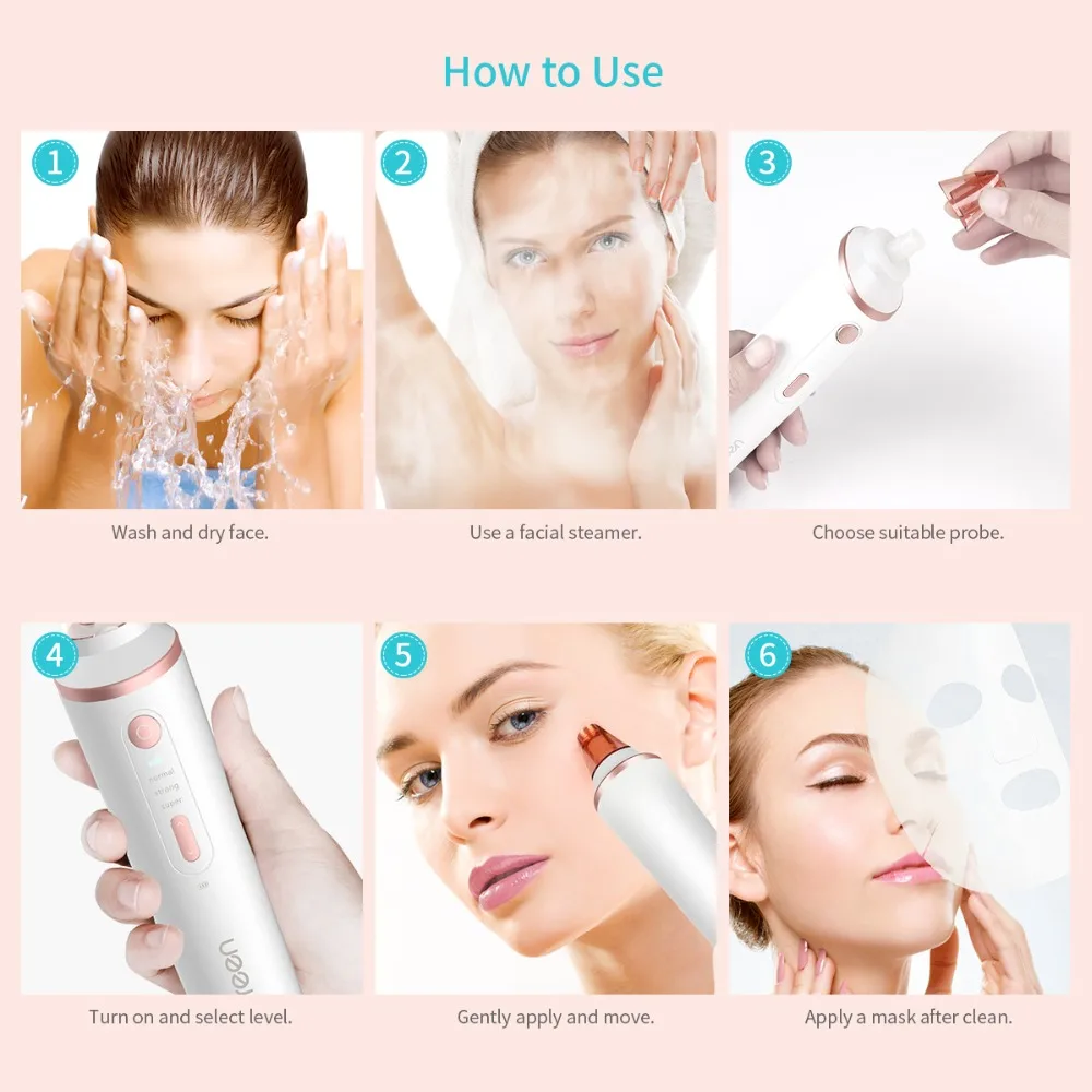 Машина для удаления черных точек электрическая отшелушивающая очистка от акне