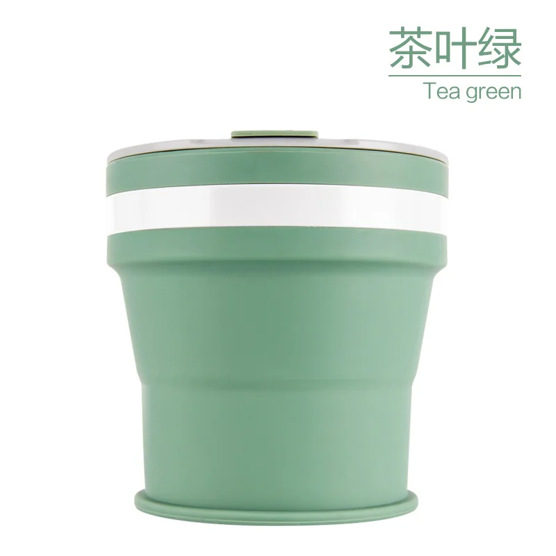 350 мл силиконовые кружки складные дорожные чашки для воды портативные напитков