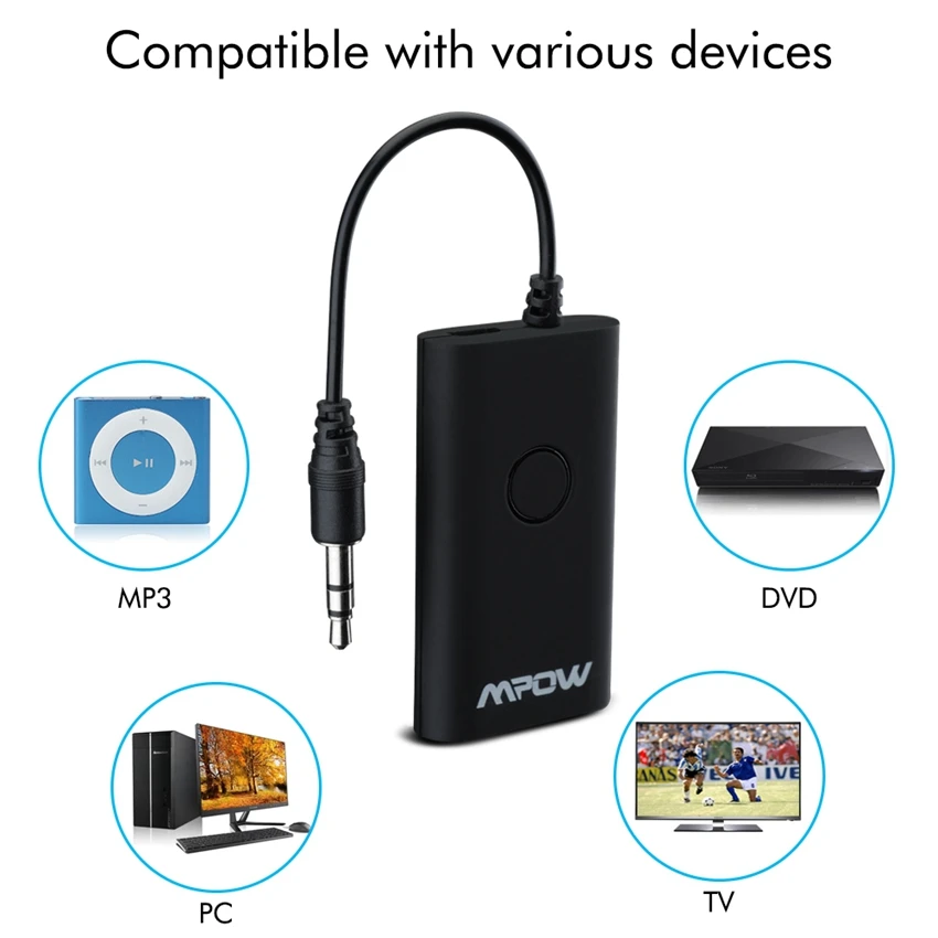 Mpow Bluetooth музыкальный приемник Streambot Pro Портативный 3 0 беспроводной стерео MP3