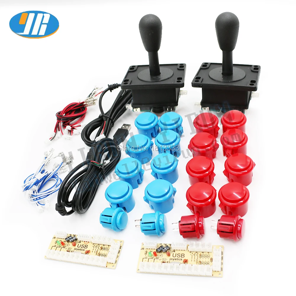 Zero Delay Arcade Kit USB To American Style Joystick Push Button With Built-in Micro Switch PC / Raspberry Pi DIY kit | Спорт и