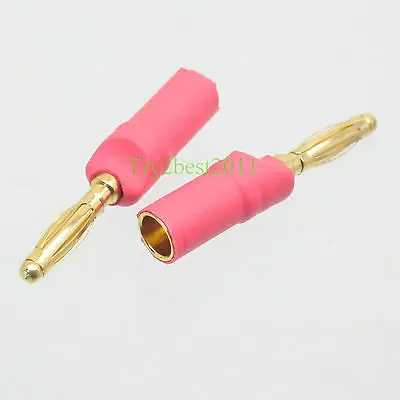 

2pcs 2.0MM 2MM Male to 3.5MM Female Bullet Plug Connector Adapter No wires