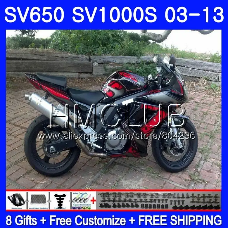 Обтекатель для SUZUKI SV650S SV 650S 03 09 10 11 12 13 28HM.22 SV650 1000 S SV1000S 2003 2009 2010 2011 2012