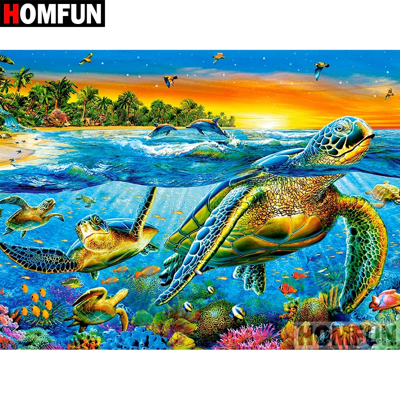 Алмазная 5d картина HOMFUN сделай сам полноразмерная/круглая вышивка крестиком