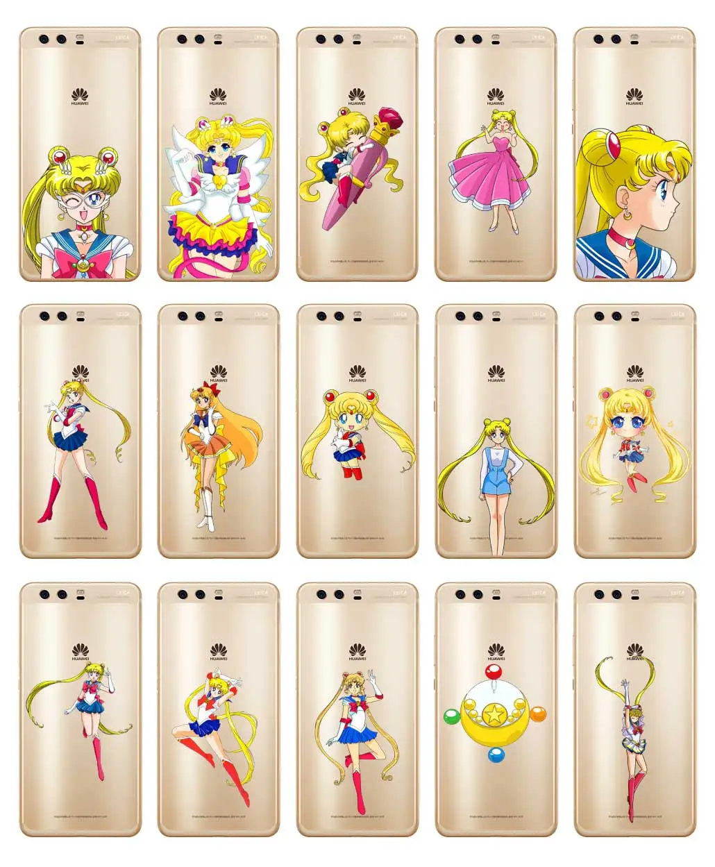 DREAMFOX L545 Sailor Moon Soft TPU Silicone Case Cover For Huawei P8 P9 P10 Lite Plus 2017 Honor 8 Pro 9 6X |