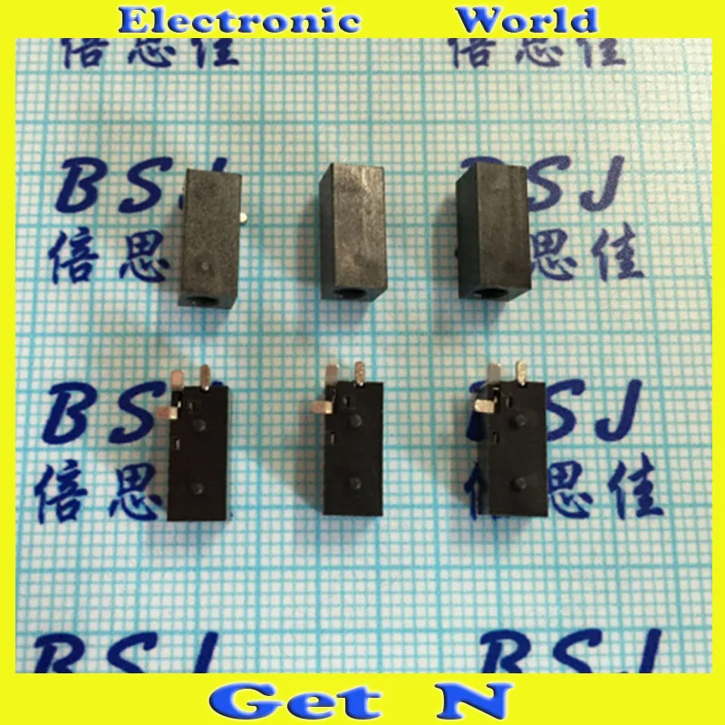

500pcs DC-022B 5.5*2.1mm 2-Pin Power Socket with Nut 2-Pin Receptacle