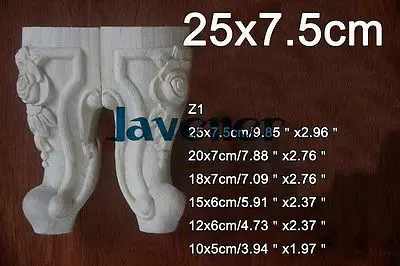 Z1 -25x7 5 см деревянная резная аппликация плотничная наклейка украшение для