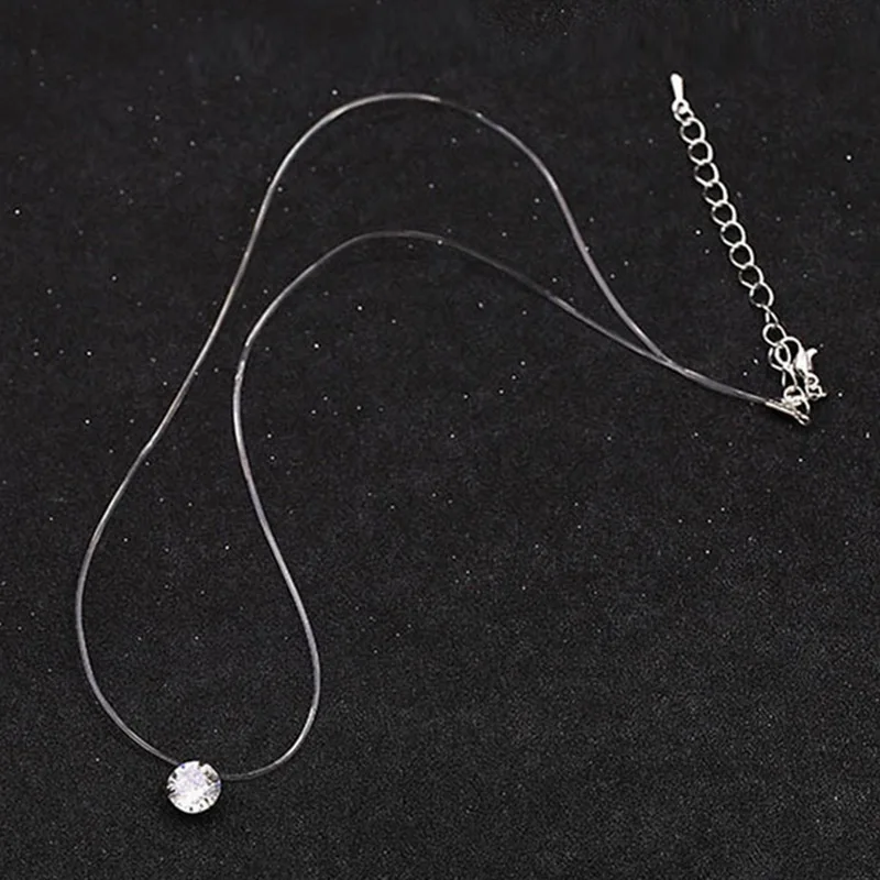 Фото Новинка 2019 ожерелье Русалочки кулон метеорит прозрачная леска невидимое женское