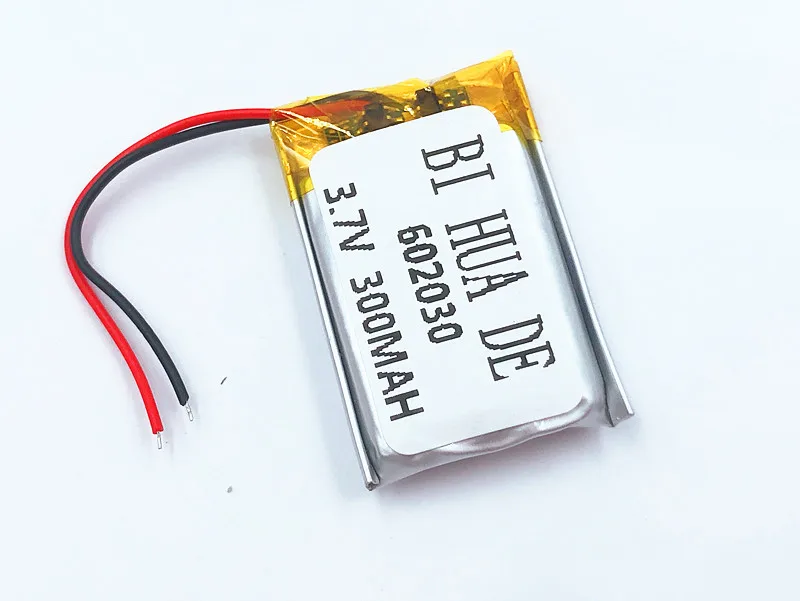 300 мАч 602030 3 7 В литий полимерный аккумулятор Bluetooth MP3 MP4 Смарт часы беспроводная