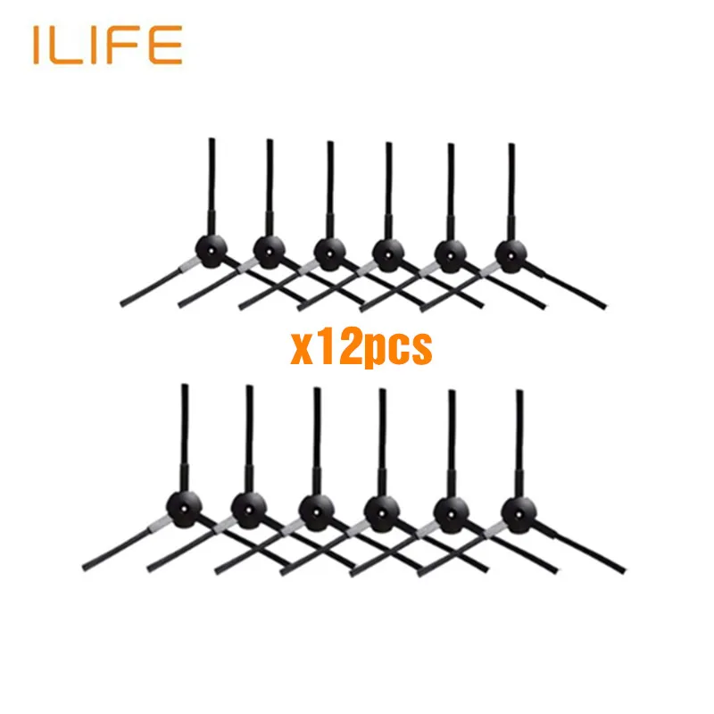 ilife-V3V5side12 Основной пылевой фильтр боковая щетка эффективный Hepa фильтр для ilife v5 v5s V3 V3s v5pro V50 V55 x5 v5s pro Запчасти для робота-пылесоса - Цвет: ilife-V3V5side12