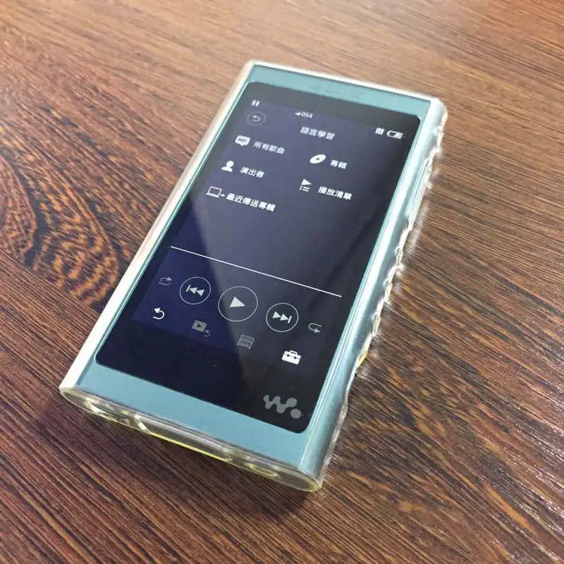 Прозрачный гелевый Чехол для Sony NW-A55 A56 A57HN NW57 резиновый Мягкий силиконовый чехол