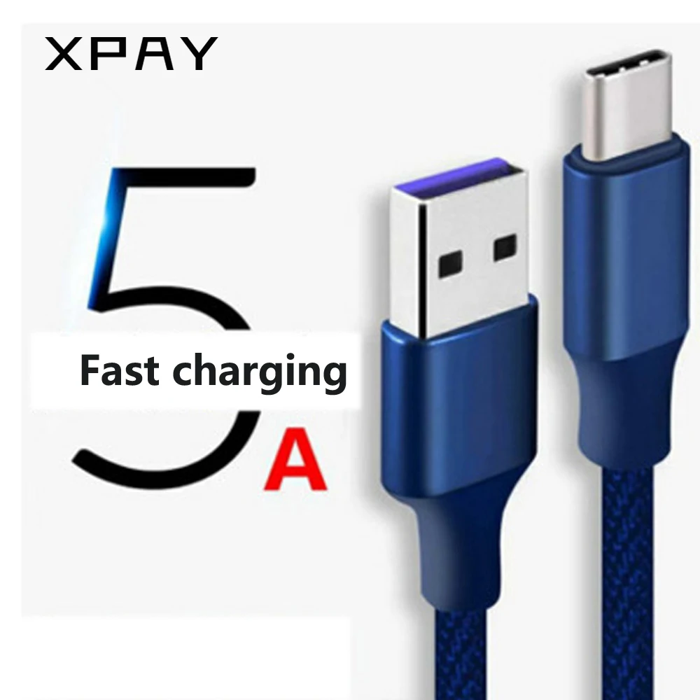 XPAY 5A type C кабель USB 3 1 для быстрой передачи данных Supercharge зарядное устройство huawei mate