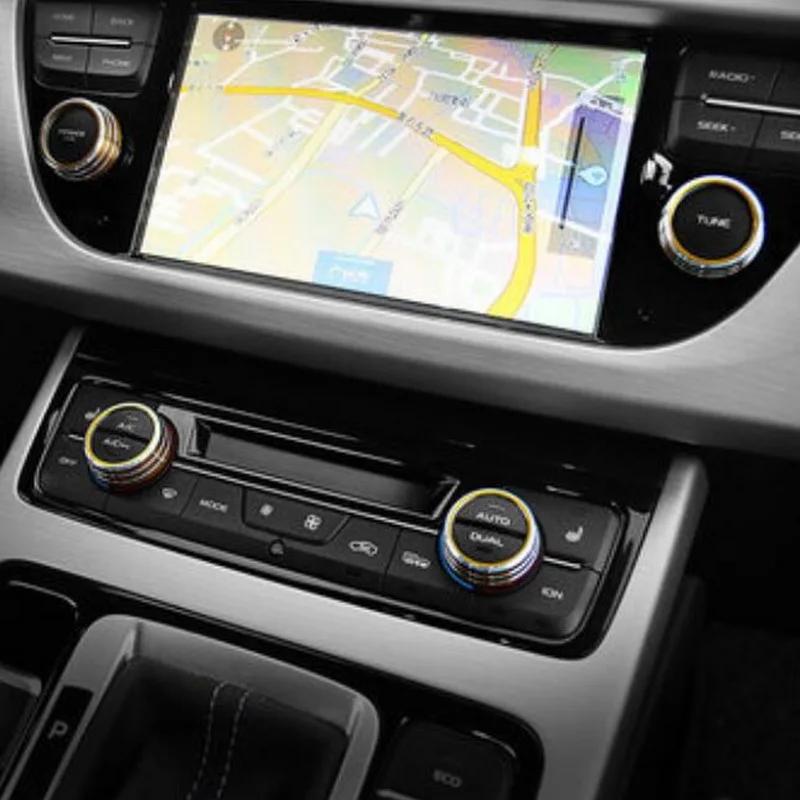 Tonlinker интерьер Кондиционер Ручка регулировки крышка чехол стикеры для Geely Atlas 2016-19